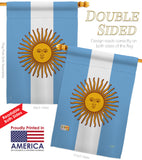 Argentina - Nationality Flags of the World Vertical Impressions Decorative Flags HG108214 Made In USA