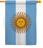 Argentina - Nationality Flags of the World Vertical Impressions Decorative Flags HG108214 Made In USA