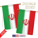 Iran - Nationality Flags of the World Vertical Impressions Decorative Flags HG108215 Printed In USA