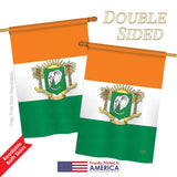 Ivory Coast - Nationality Flags of the World Vertical Impressions Decorative Flags HG108217 Printed In USA