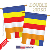 Buddhist - Nationality Flags of the World Vertical Impressions Decorative Flags HG108225 Printed In USA