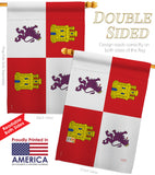 Castile and León - Nationality Flags of the World Vertical Impressions Decorative Flags HG108323 Made In USA