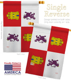 Castile and León - Nationality Flags of the World Vertical Impressions Decorative Flags HG108323 Made In USA