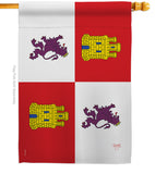 Castile and León - Nationality Flags of the World Vertical Impressions Decorative Flags HG108323 Made In USA