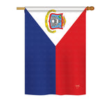 Saint Marteen - Nationality Flags of the World Vertical Impressions Decorative Flags HG108348 Printed In USA