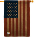 USA - Nationality Flags of the World Vertical Impressions Decorative Flags HG108399 Made In USA