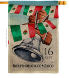 Mexican Independence Day - Nationality Flags of the World Vertical Impressions Decorative Flags HG108619 Made In USA