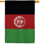 Afghanistan - Nationality Flags of the World Vertical Impressions Decorative Flags HG140002 Made In USA