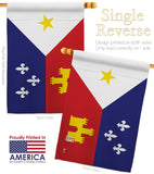 Acadiana - Nationality Flags of the World Vertical Impressions Decorative Flags HG140004 Made In USA