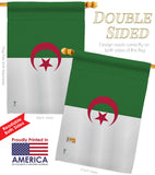 Algeria - Nationality Flags of the World Vertical Impressions Decorative Flags HG140005 Made In USA