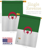 Algeria - Nationality Flags of the World Vertical Impressions Decorative Flags HG140005 Made In USA