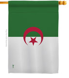 Algeria - Nationality Flags of the World Vertical Impressions Decorative Flags HG140005 Made In USA