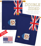 Anguilla - Nationality Flags of the World Vertical Impressions Decorative Flags HG140008 Made In USA