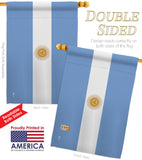 Argentina - Nationality Flags of the World Vertical Impressions Decorative Flags HG140010 Made In USA