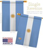 Argentina - Nationality Flags of the World Vertical Impressions Decorative Flags HG140010 Made In USA