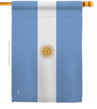 Argentina - Nationality Flags of the World Vertical Impressions Decorative Flags HG140010 Made In USA