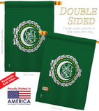 Arab League - Nationality Flags of the World Vertical Impressions Decorative Flags HG140011 Made In USA