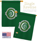 Arab League - Nationality Flags of the World Vertical Impressions Decorative Flags HG140011 Made In USA