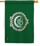 Arab League - Nationality Flags of the World Vertical Impressions Decorative Flags HG140011 Made In USA