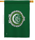 Arab League - Nationality Flags of the World Vertical Impressions Decorative Flags HG140011 Made In USA