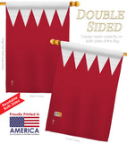 Bahrain - Nationality Flags of the World Vertical Impressions Decorative Flags HG140021 Made In USA