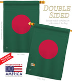 Bangladesh - Nationality Flags of the World Vertical Impressions Decorative Flags HG140022 Made In USA