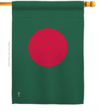 Bangladesh - Nationality Flags of the World Vertical Impressions Decorative Flags HG140022 Made In USA