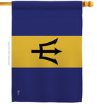 Barbados - Nationality Flags of the World Vertical Impressions Decorative Flags HG140023 Made In USA