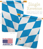 Bavaria - Nationality Flags of the World Vertical Impressions Decorative Flags HG140025 Made In USA