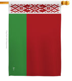 Belarus - Nationality Flags of the World Vertical Impressions Decorative Flags HG140026 Made In USA