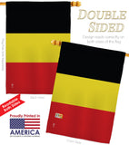 Belgium - Nationality Flags of the World Vertical Impressions Decorative Flags HG140027 Made In USA