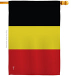 Belgium - Nationality Flags of the World Vertical Impressions Decorative Flags HG140027 Made In USA