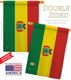 Bolivia - Nationality Flags of the World Vertical Impressions Decorative Flags HG140033 Made In USA