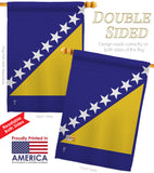 Bosnia-Herzegovina - Nationality Flags of the World Vertical Impressions Decorative Flags HG140034 Made In USA