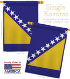 Bosnia-Herzegovina - Nationality Flags of the World Vertical Impressions Decorative Flags HG140034 Made In USA