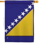 Bosnia-Herzegovina - Nationality Flags of the World Vertical Impressions Decorative Flags HG140034 Made In USA
