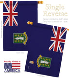 British Virgin Islands - Nationality Flags of the World Vertical Impressions Decorative Flags HG140036 Made In USA