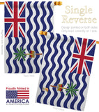British Indian Ocean Territory - Nationality Flags of the World Vertical Impressions Decorative Flags HG140038 Made In USA