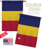 Chad - Nationality Flags of the World Vertical Impressions Decorative Flags HG140050 Made In USA