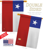 Chile - Nationality Flags of the World Vertical Impressions Decorative Flags HG140051 Made In USA