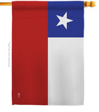 Chile - Nationality Flags of the World Vertical Impressions Decorative Flags HG140051 Made In USA