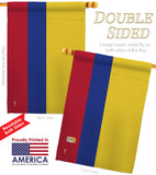 Colombia - Nationality Flags of the World Vertical Impressions Decorative Flags HG140055 Made In USA