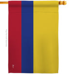 Colombia - Nationality Flags of the World Vertical Impressions Decorative Flags HG140055 Made In USA