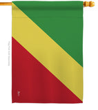 Congo-Republic - Nationality Flags of the World Vertical Impressions Decorative Flags HG140058 Made In USA