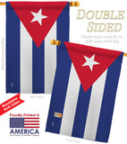 Cuba - Nationality Flags of the World Vertical Impressions Decorative Flags HG140062 Made In USA