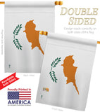 Cyprus - Nationality Flags of the World Vertical Impressions Decorative Flags HG140064 Made In USA