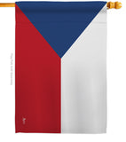 Czech Republic - Nationality Flags of the World Vertical Impressions Decorative Flags HG140066 Made In USA