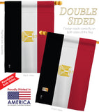 Egypt - Nationality Flags of the World Vertical Impressions Decorative Flags HG140074 Made In USA