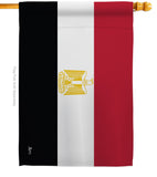 Egypt - Nationality Flags of the World Vertical Impressions Decorative Flags HG140074 Made In USA