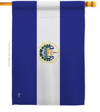 El Salvador - Nationality Flags of the World Vertical Impressions Decorative Flags HG140075 Made In USA